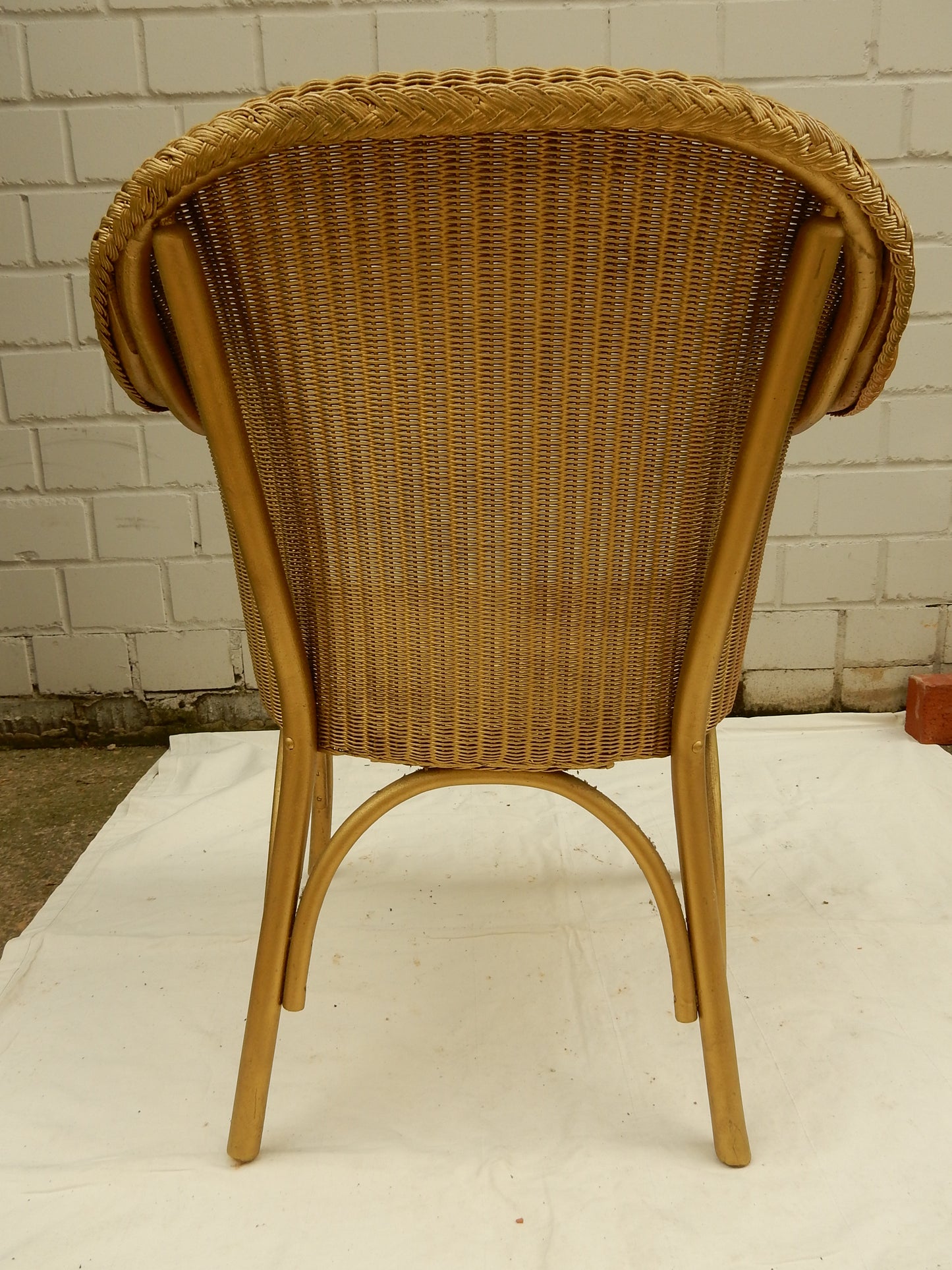 Original Lloyd Loom Sessel – W. Lusty & Sons, England, Art Déco