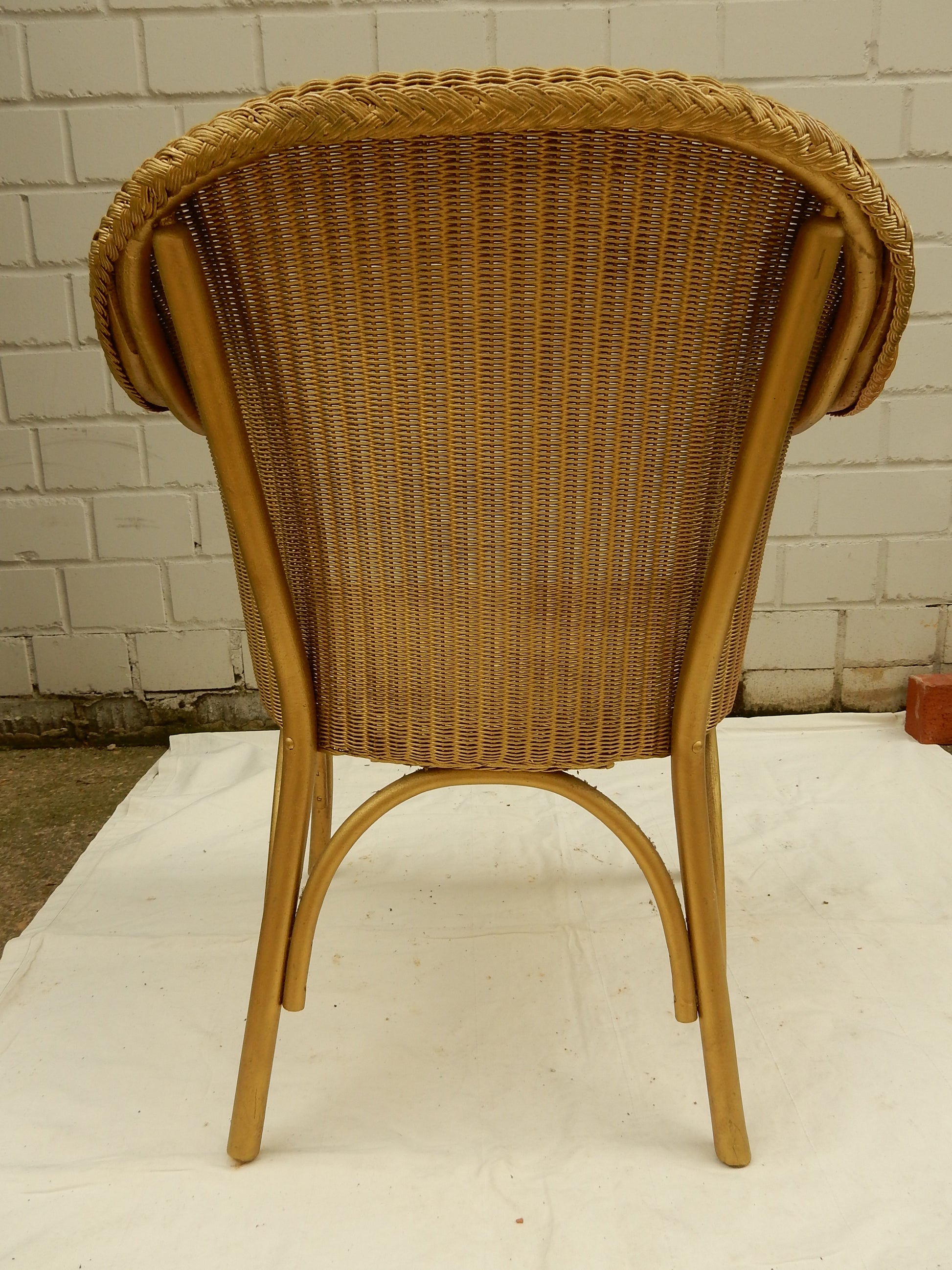 Original Lloyd Loom Sessel – W. Lusty &amp; Sons, England, Art Déco - Artikelbild von Fummel & Gedöns Secondhand-Store
