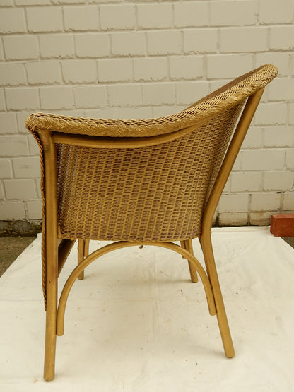 Original Lloyd Loom Sessel – W. Lusty & Sons, England, Art Déco