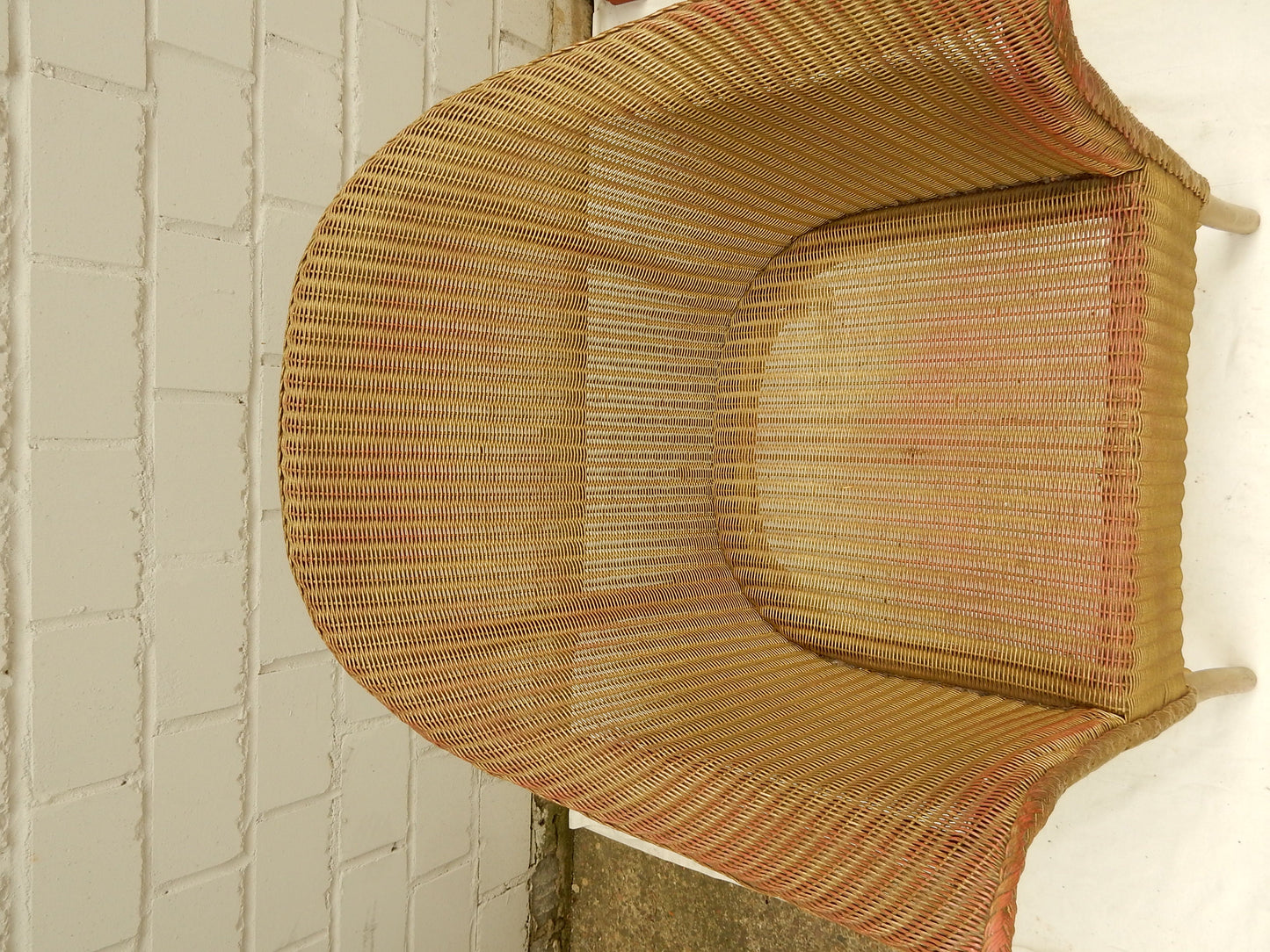 Original Lloyd Loom Sessel Sitzansicht