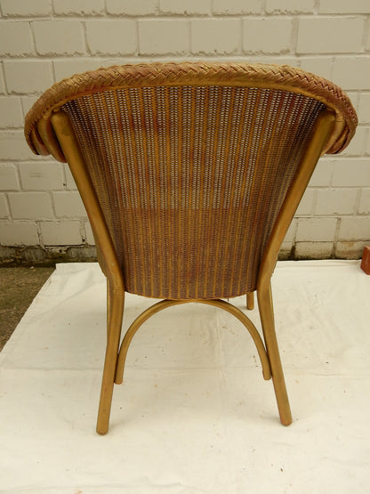 Original Lloyd Loom Sessel Rückansicht
