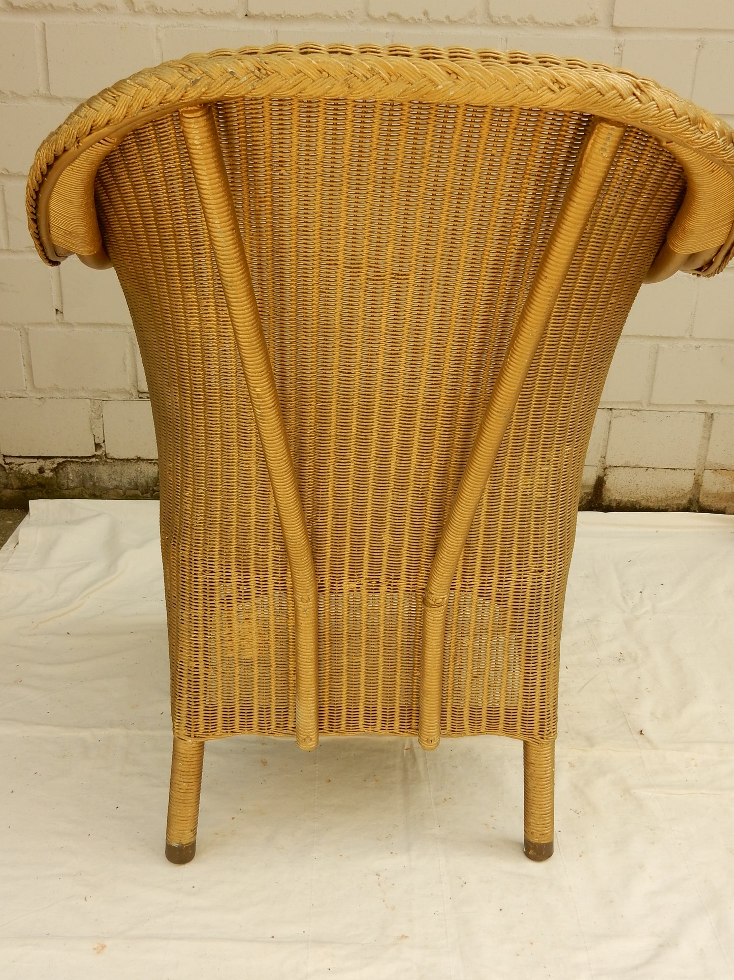 Original Lloyd Loom Sessel – W. Lusty & Sons, England, Vintage