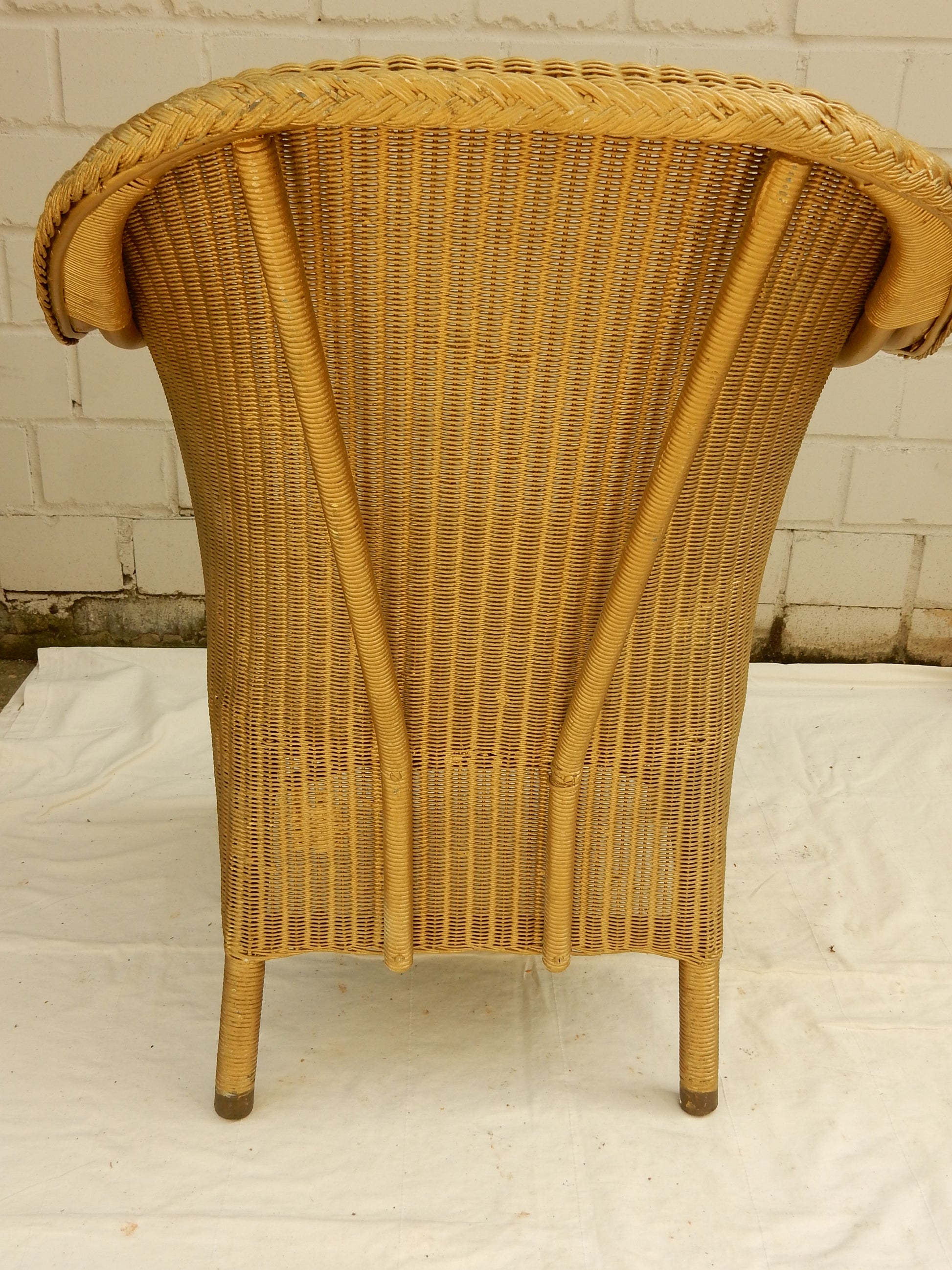 Original Lloyd Loom Sessel – W. Lusty &amp; Sons, England, Vintage - Artikelbild von Fummel & Gedöns Secondhand-Store
