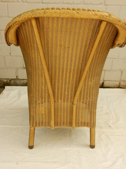 Original Lloyd Loom Sessel – W. Lusty & Sons, England, Vintage