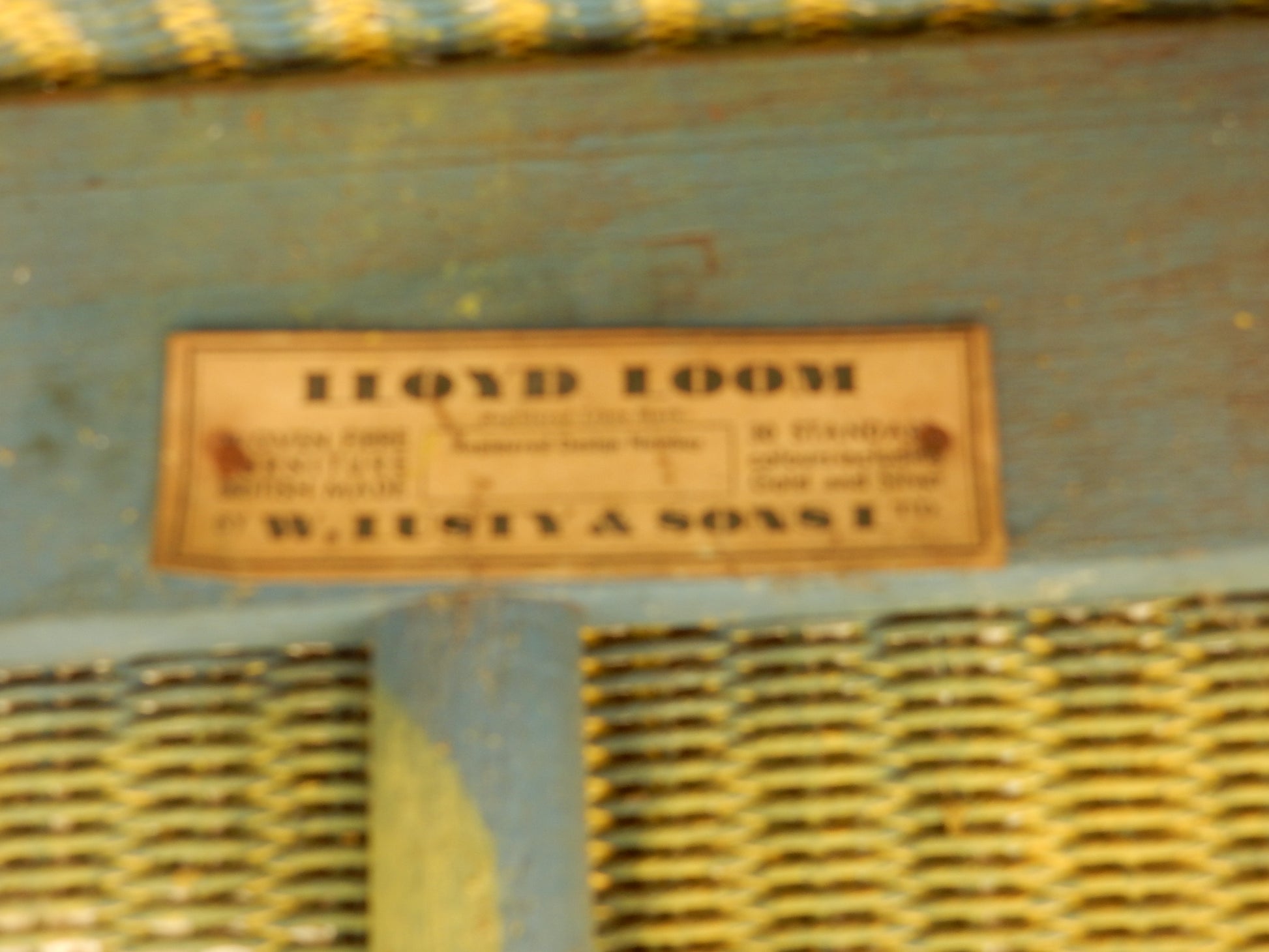 Original Lloyd Loom Sessel – W. Lusty &amp; Sons, England, Vintage - Artikelbild von Fummel & Gedöns Secondhand-Store