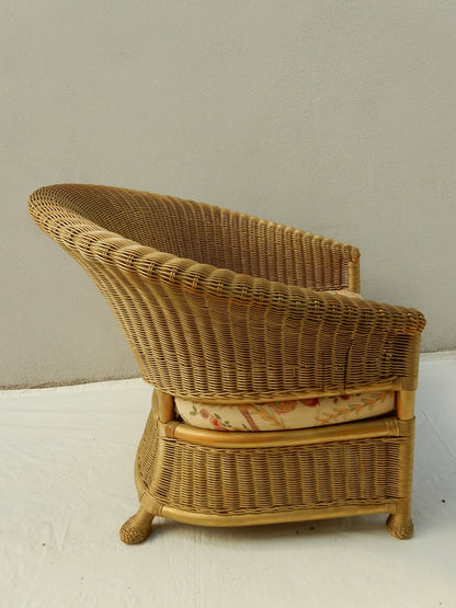 Vintage Korbsessel Detail