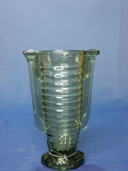 Val Saint Lambert Luxval „Marcelle“ Art-Déco Vase – Belgien um 1935