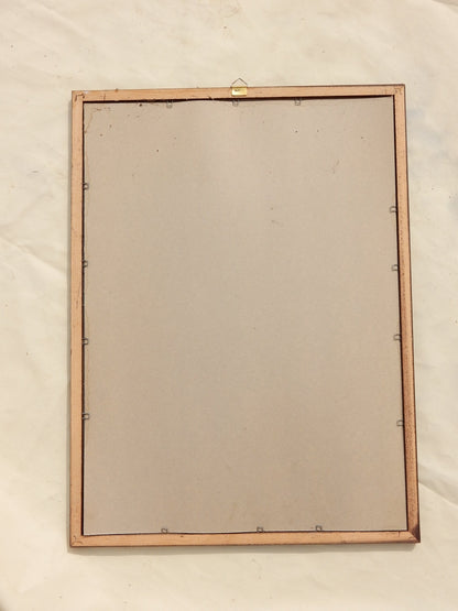 Vintage Gordon’s Gin Werbespiegel 70er – Barspiegel im Holzrahmen, 40 cm
