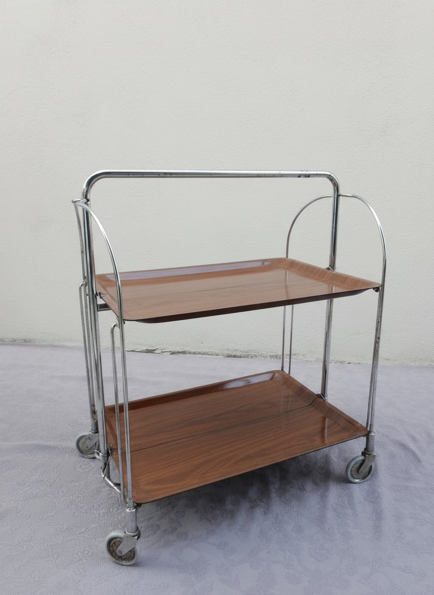 Bremshey &amp; Co - Servierwagen - Dinett - Metall, Gerlinol (Holz) - Artikelbild von Fummel & Gedöns Secondhand-Store