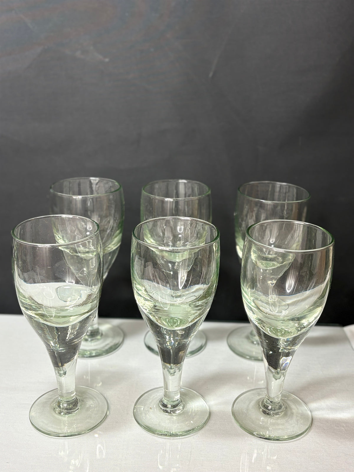 6 antike Biergläser – schweres dickwandiges Glas – 23,5 cm - Artikelbild von Fummel & Gedöns Secondhand-Store