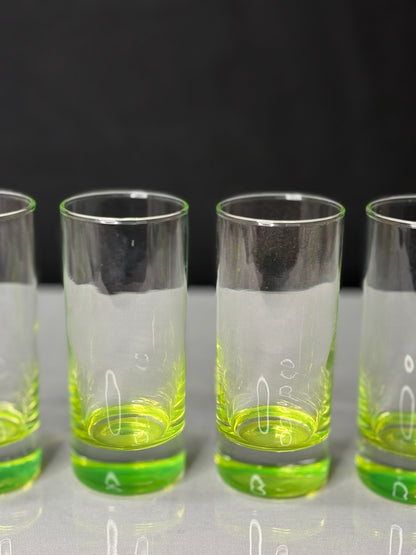 7er-Set Uranglas Trinkgläser Grün – Produktfoto 2