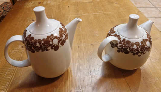 Rosenthal Studio-Linie „Plus“ – Set: Teekanne & Kaffeekanne, Cordial Braun (70er)