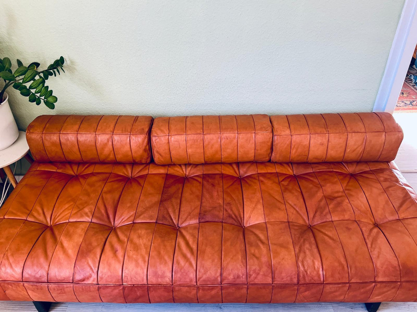 70er Jahre DS-80 Tagesbett Sofa Cognac Leder - De Sede