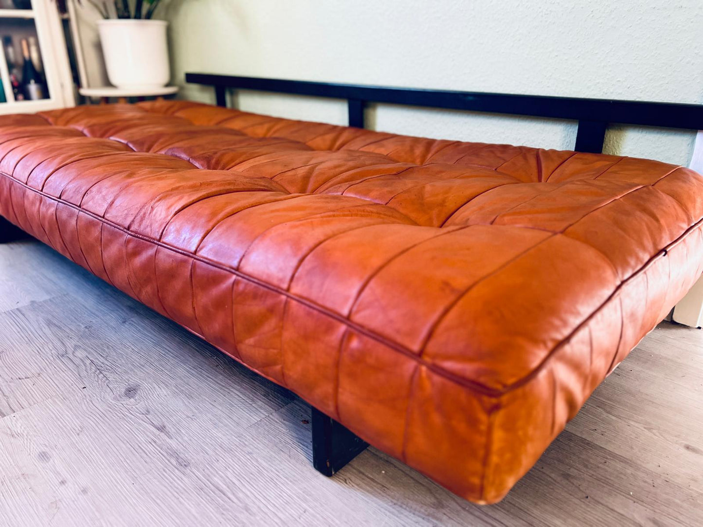 70er Jahre DS-80 Tagesbett Sofa Cognac Leder - De Sede