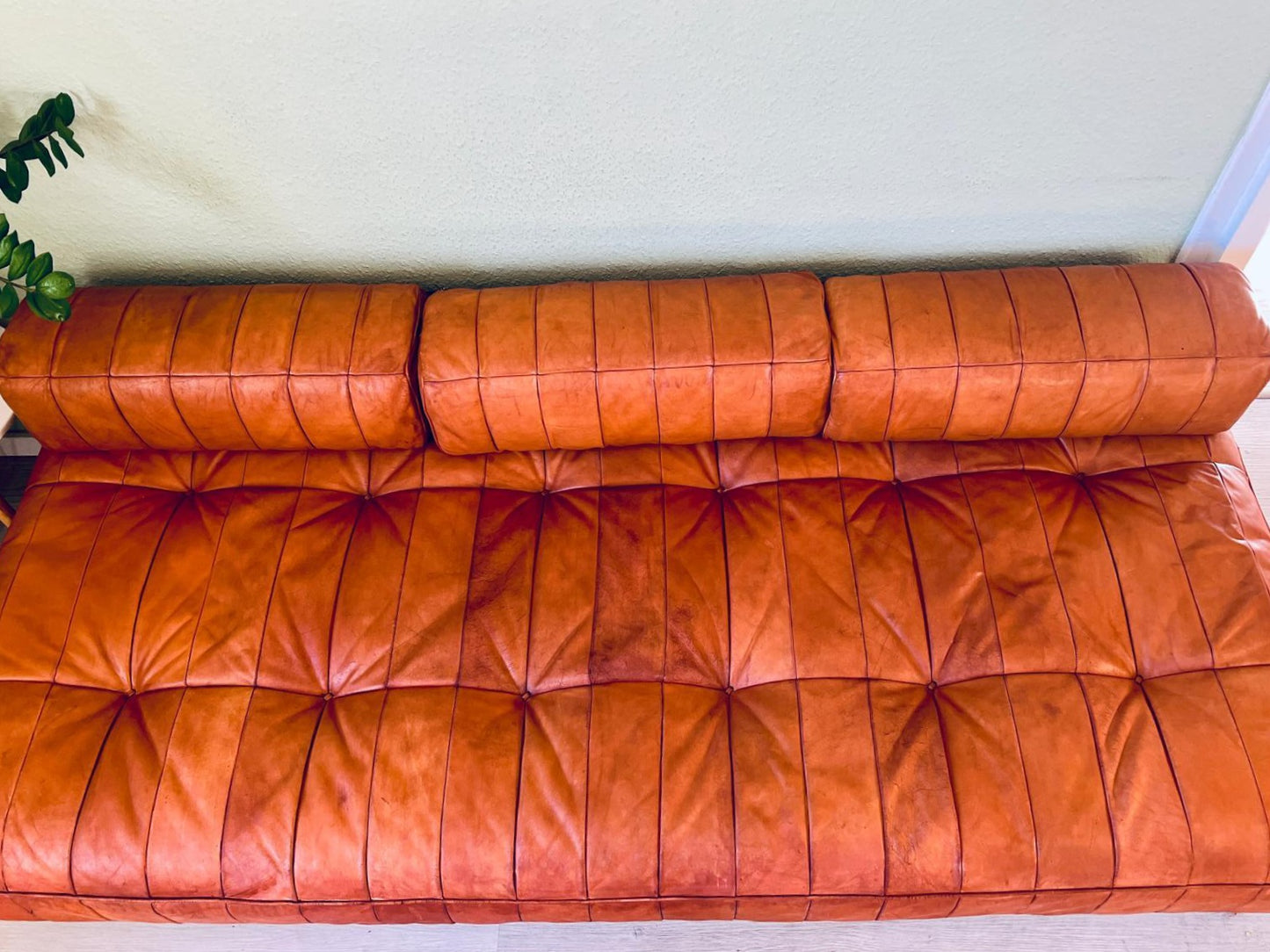 70er Jahre DS-80 Tagesbett Sofa Cognac Leder - De Sede