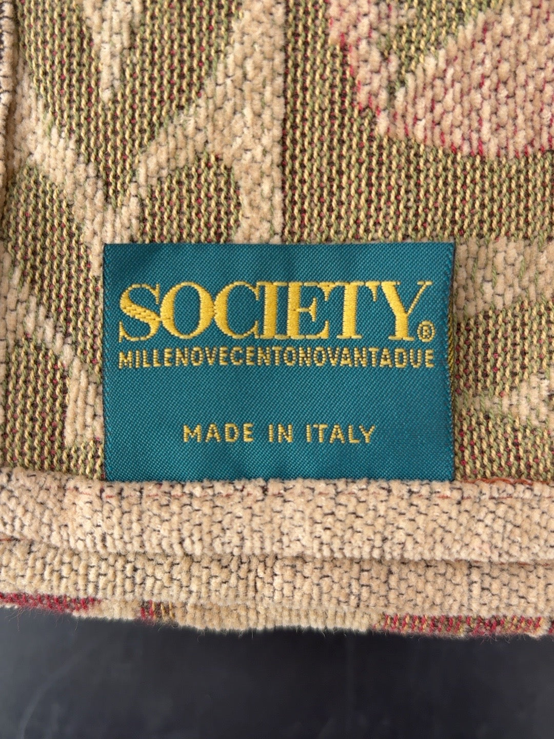Society Limonta Baumwolldecke – florales Jacquard – 160 × 235 cm - Artikelbild von Fummel & Gedöns Secondhand-Store