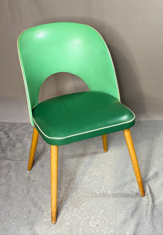 Kompakter Cocktail-Sessel der 1950er - Kunstleder