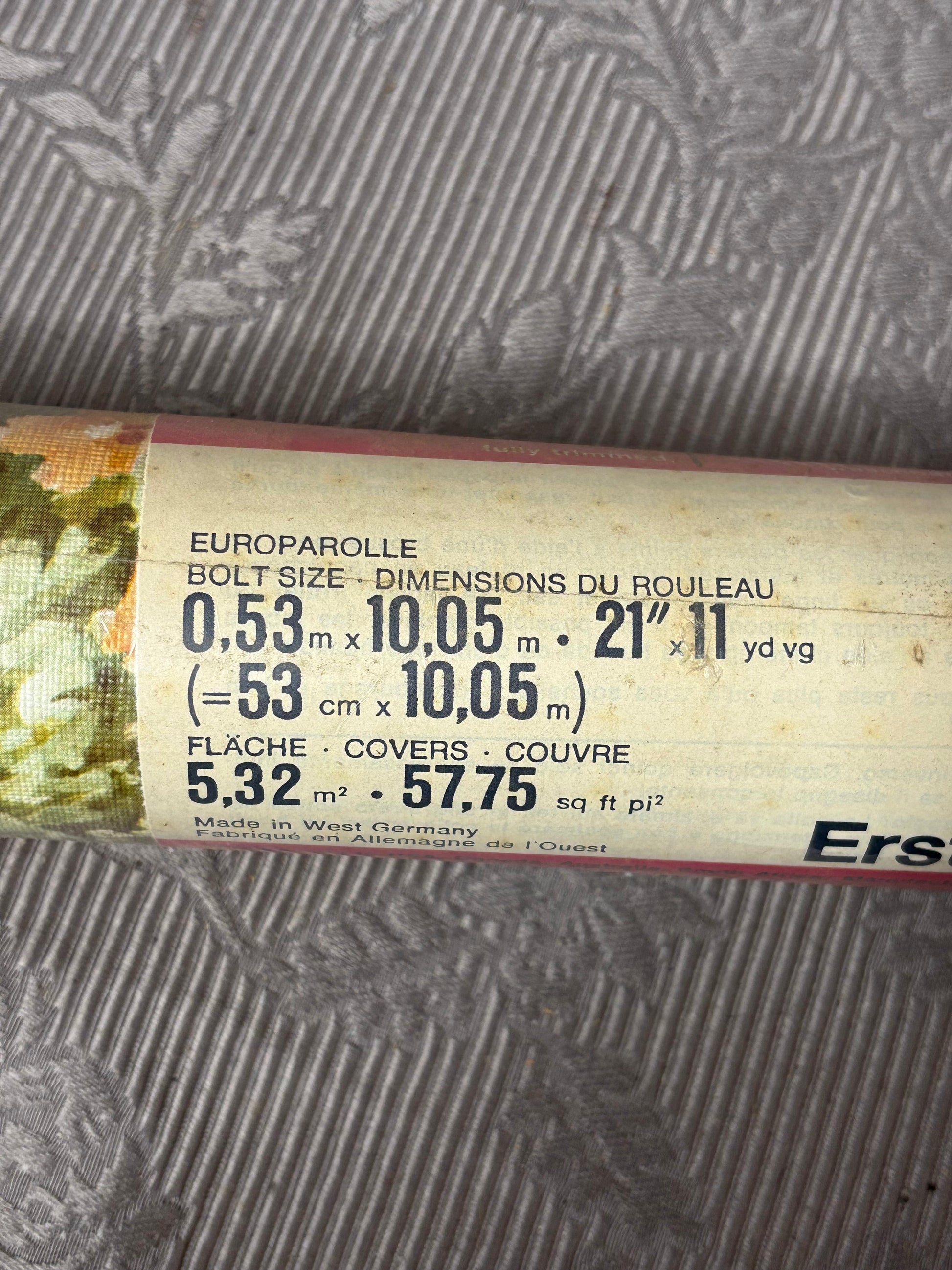 Vintage Tapete - 0,53m x 10,05m - Artikelbild von Fummel & Gedöns Secondhand-Store