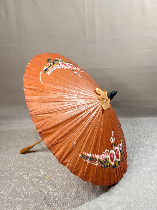 Handbemalte Vintage Bambus-Regenschirme