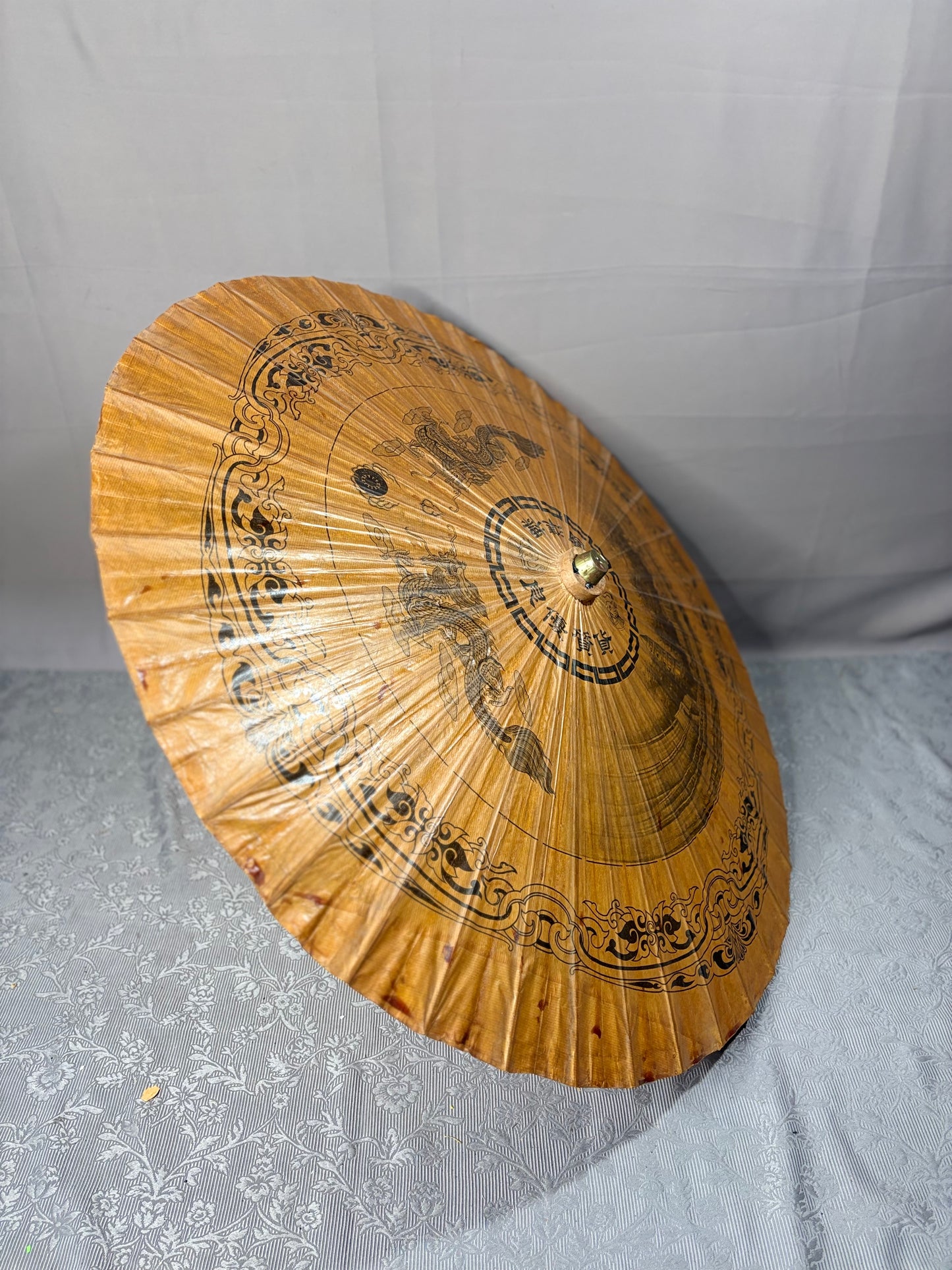 Handbemalte Vintage Bambus-Regenschirme