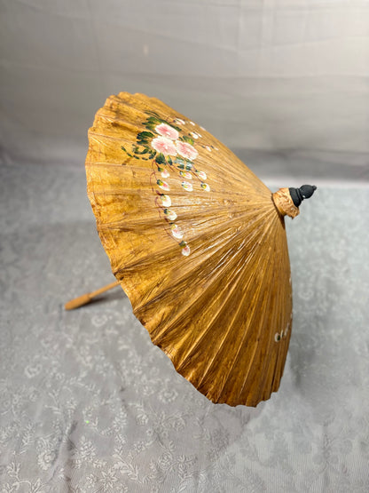 Handbemalte Vintage Bambus-Regenschirme