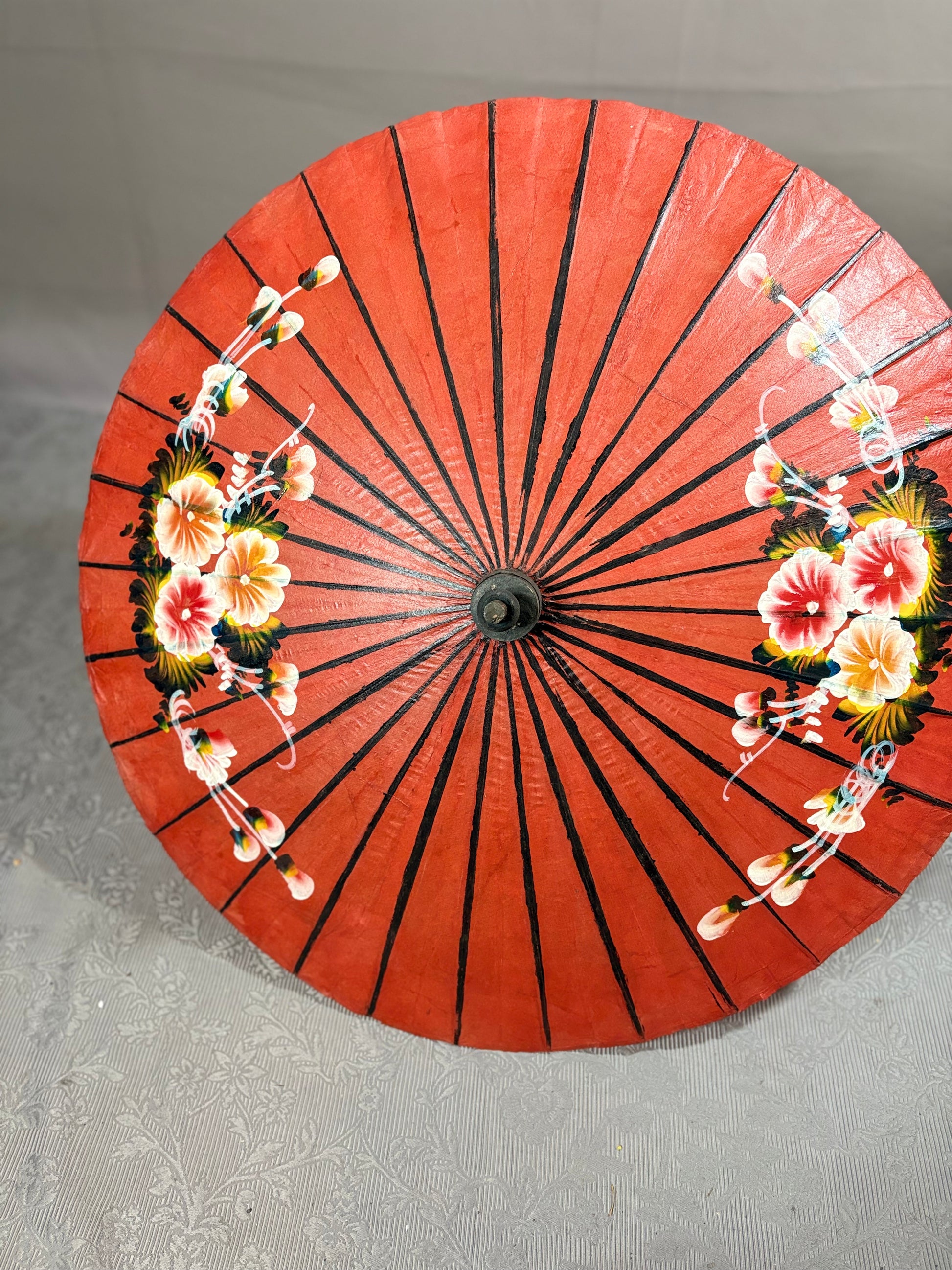 Handbemalte Vintage Bambus-Regenschirme - Artikelbild von Fummel & Gedöns Secondhand-Store