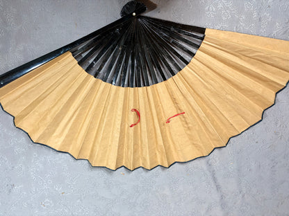 Großer japanischer Wandfächer - handbemalt