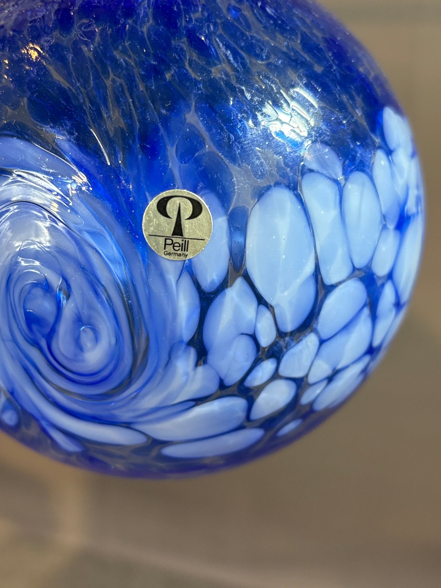 Peill Glas-Dekokugeln 70er Jahre – 14 cm