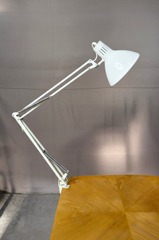 Schwedische Gelenkarm-Tischlampe - weiß