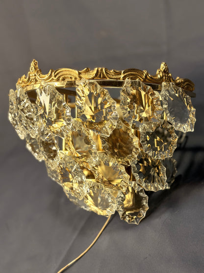 Messing Bleikristall Wandlampen - 2er Set - Schröder & Co.