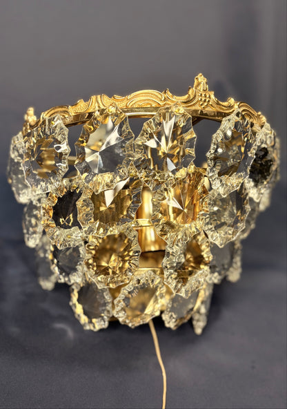 Messing Bleikristall Wandlampen - 2er Set - Schröder & Co.