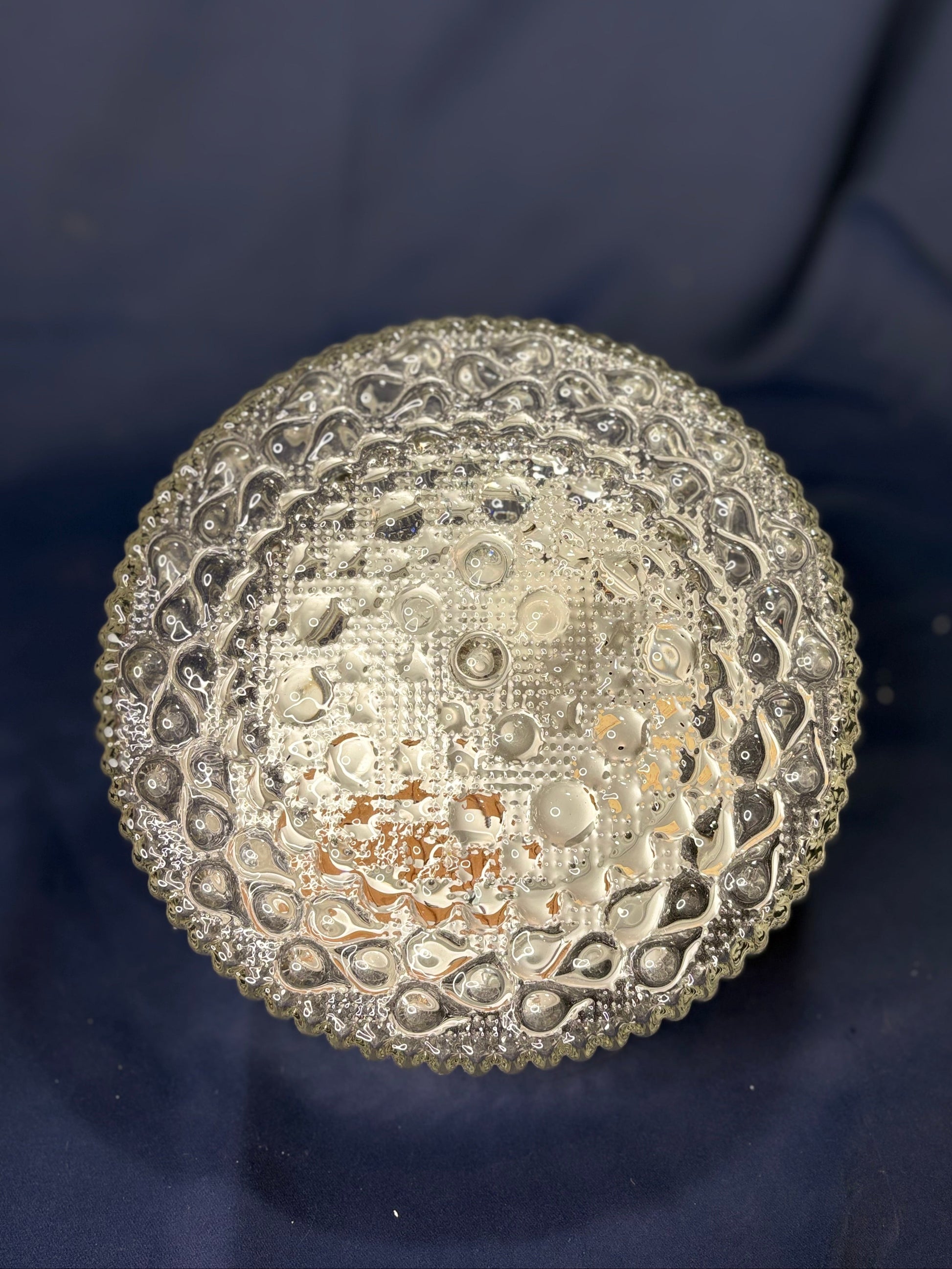 Vintage Wandleuchte aus Blasenglas  - Hustadt Leuchten - Artikelbild von Fummel & Gedöns Secondhand-Store