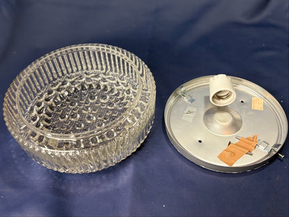 Vintage Wandleuchte aus Blasenglas  - Hustadt Leuchten