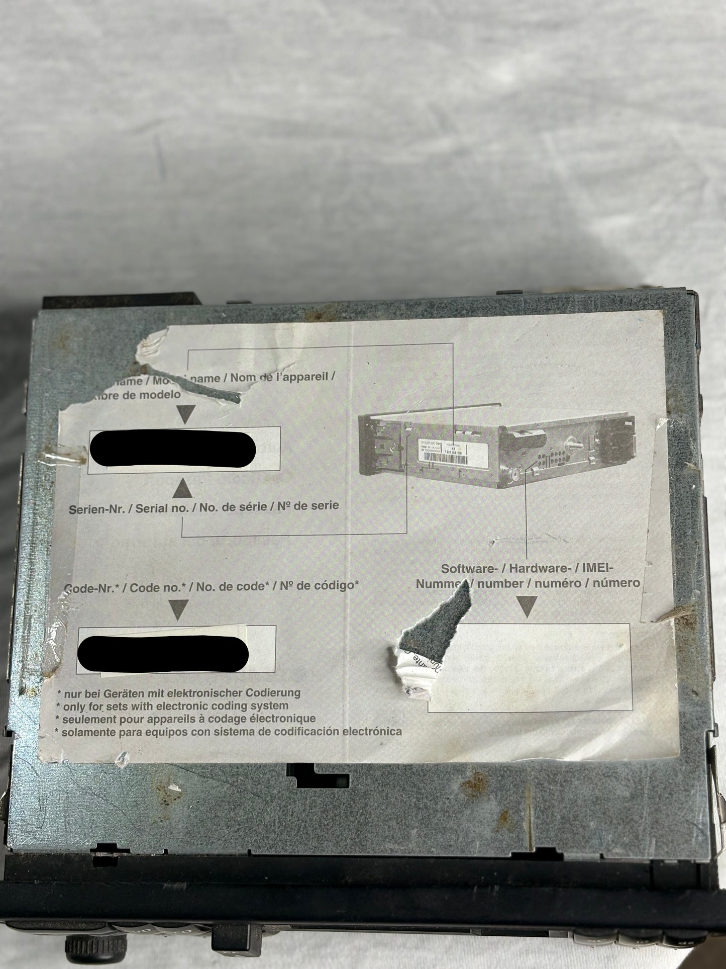 Original Blaupunkt Lübeck RCC45 Autoradio mit RDS
