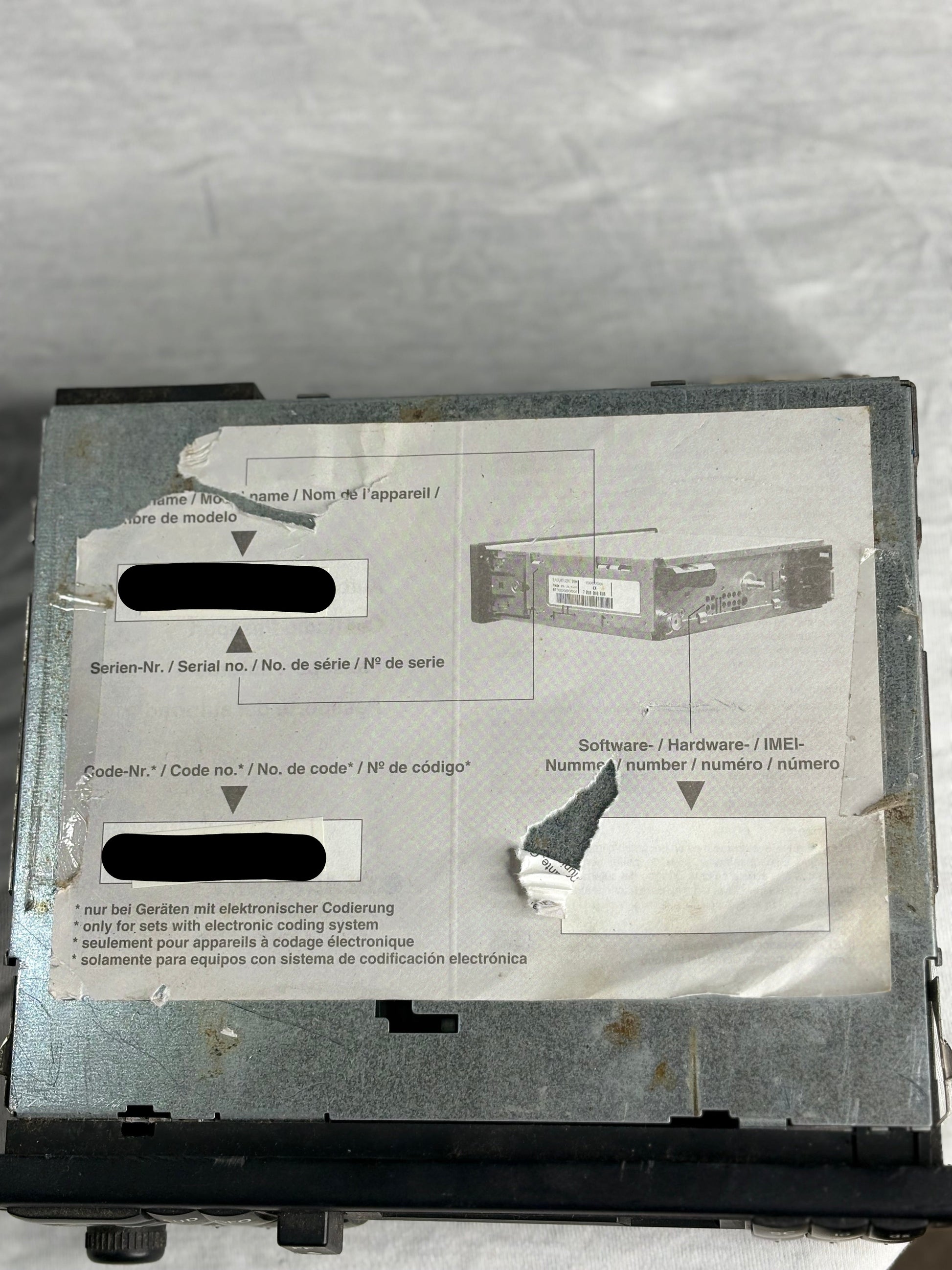 Original Blaupunkt Lübeck RCC45 Autoradio mit RDS - Artikelbild von Fummel & Gedöns Secondhand-Store