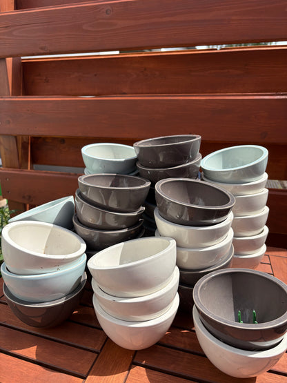42 x Pflanzenschale Keramik rund (Set)