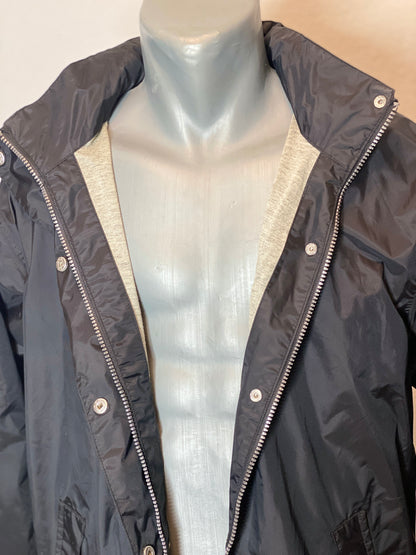 Regenjacke schwarz mit Baumwoll-Innenfutter von WIND