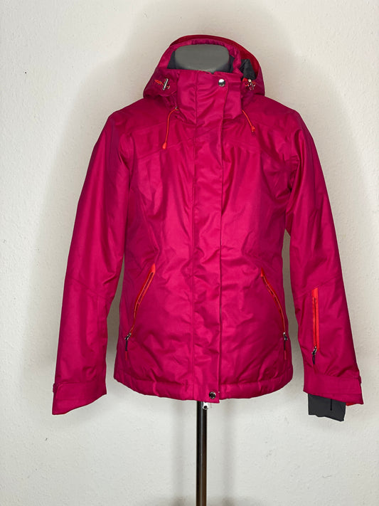 Snowboardjacke mit abnehmbarer Kapuze rot von active