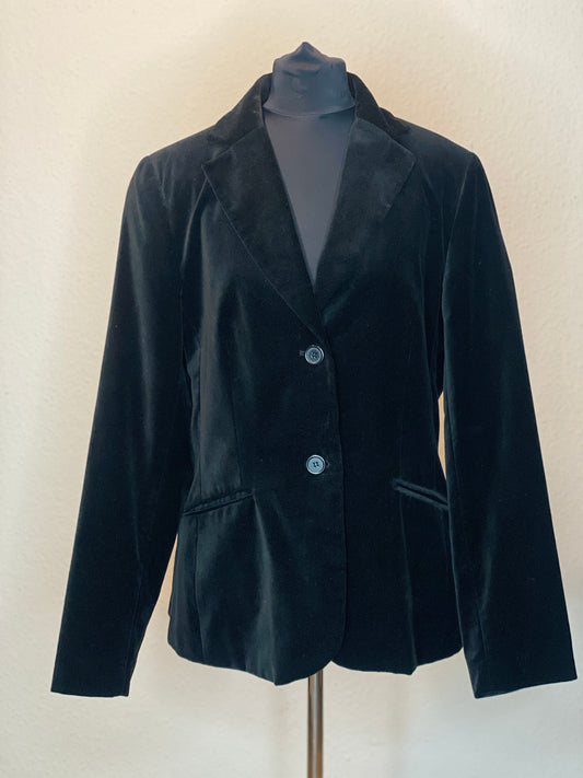 Samt-Blazer von Yessica in schwarz