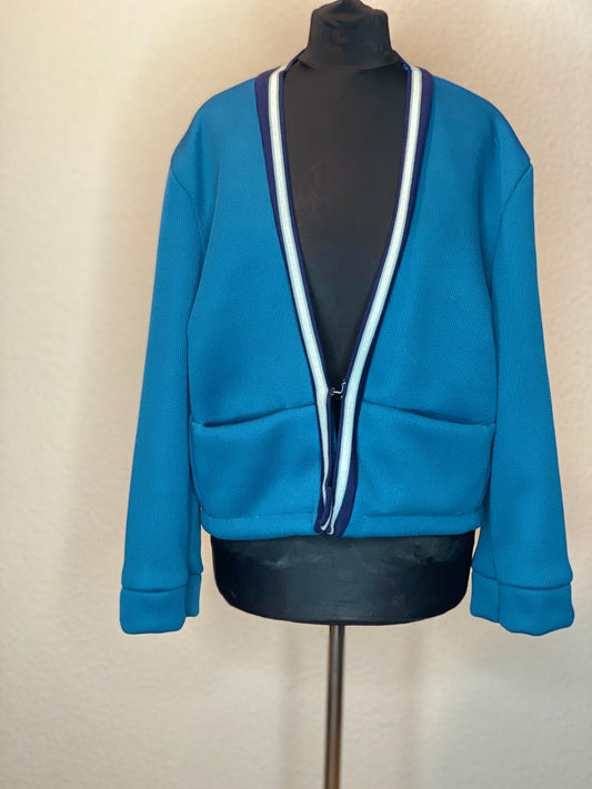 Damen-Strickjacke in blau