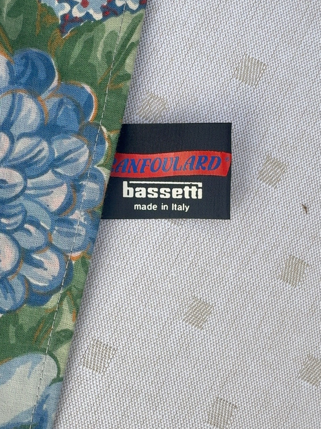 Bassetti Granfoulard Herstelleretikett Made in Italy
