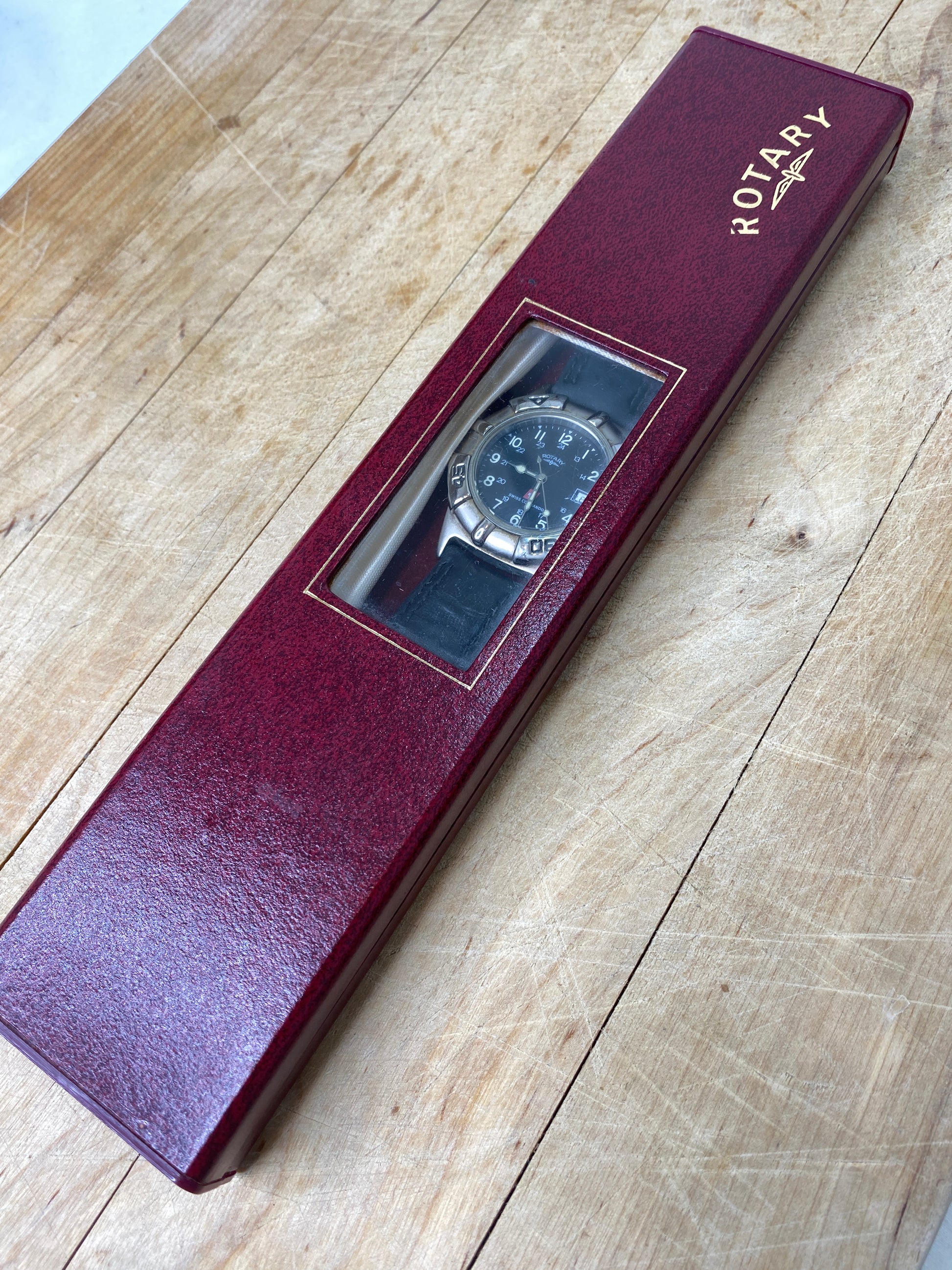 Rotary G6460 &quot;Commando&quot; Herrenuhr in OVP - Artikelbild von Fummel & Gedöns Secondhand-Store