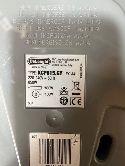 Typenschild KCP815.GY 850 Watt