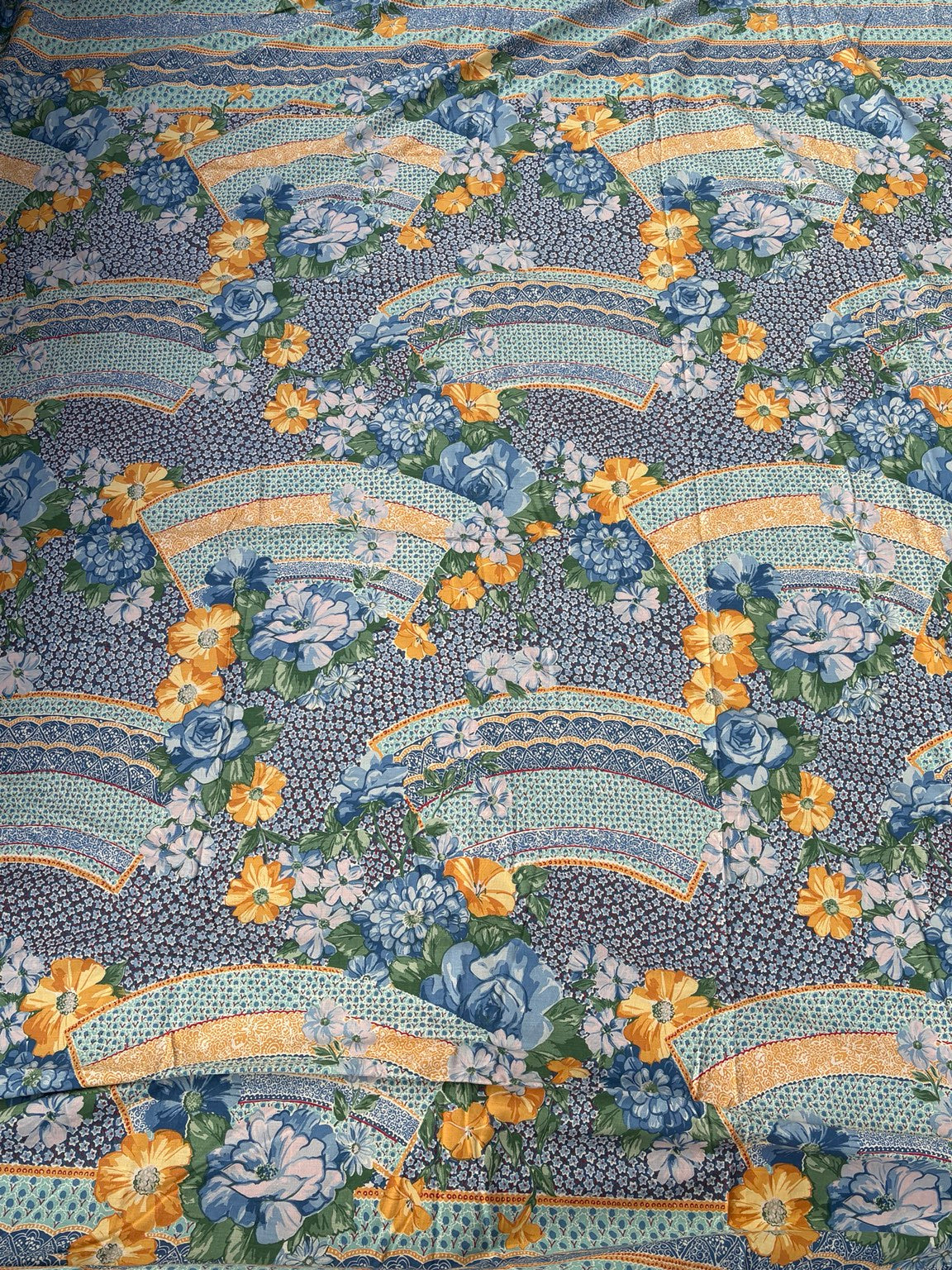 Bassetti Granfoulard Blumen- und Fächermuster, 220 × 270 cm