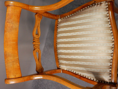 Biedermeier Armlehnstuhl - Kirschholz