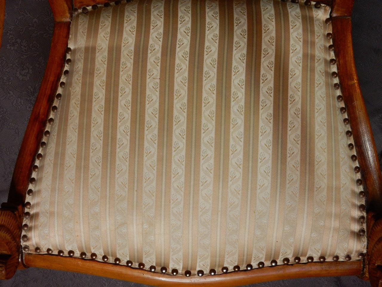 Biedermeier Armlehnstuhl - Kirschholz