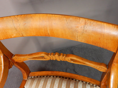 Biedermeier Armlehnstuhl - Kirschholz