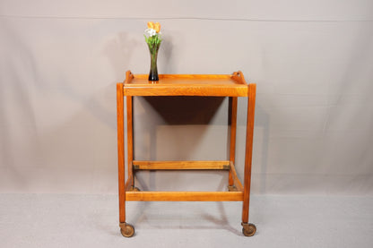 Klappbarer Mid-Century Servierwagen - Danish Design - Teak gebeizt