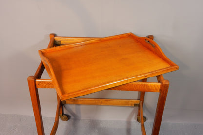 Klappbarer Mid-Century Servierwagen - Danish Design - Teak gebeizt