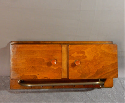 Mid-Century Küchen-Hängeschränkchen - mit Handtuch-Stange